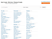 Tablet Screenshot of harrisonclassifieds.com